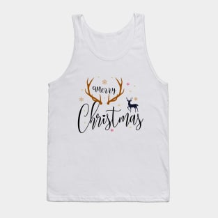 Reindeer Merry Christmas Tank Top